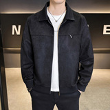 2026春季新款高品质麂皮绒翻领休闲夹克外套男士B320-2686-P145，男装夹克，电商B320