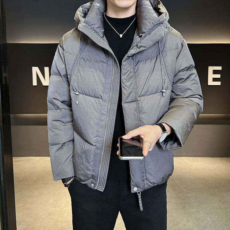 新标90绒连帽羽绒服男士2025新款保暖外套男装B320-9901-P285,男装羽绒服,电商B320