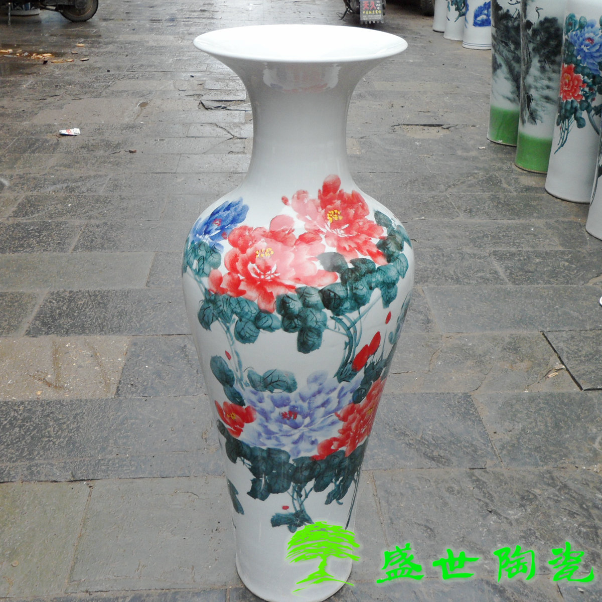 景德镇大号纯手绘客厅落地花瓶