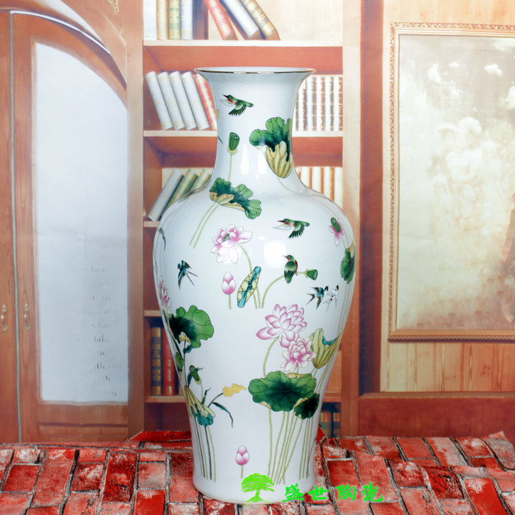 景德镇客厅落地花瓶