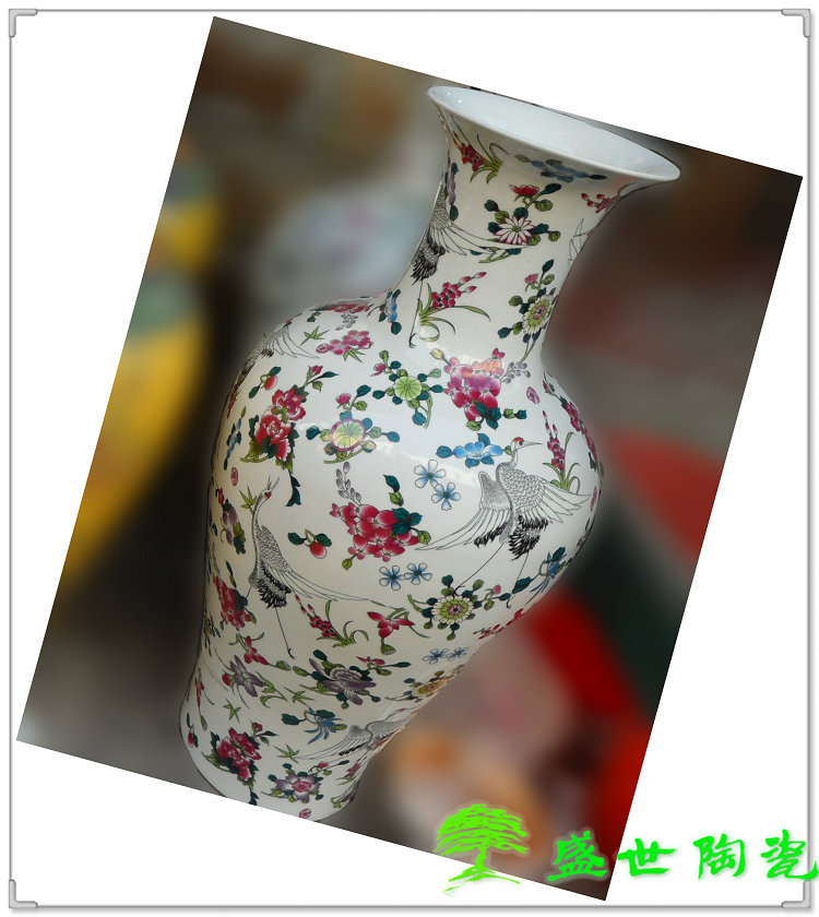 景德镇台面客厅摆件效果落地花瓶