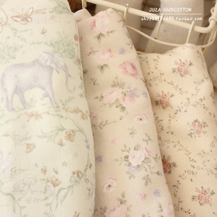 2.5米a类纯棉磨毛布料手工发圈初生儿包巾衣服床品被套全棉面料