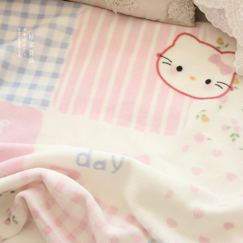 桔家牛奶绒衣服床品卡通韩系