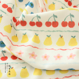 水果韩国灯芯绒卡通布料小狗衣服手工马甲发圈靠垫裙子衬衫面料