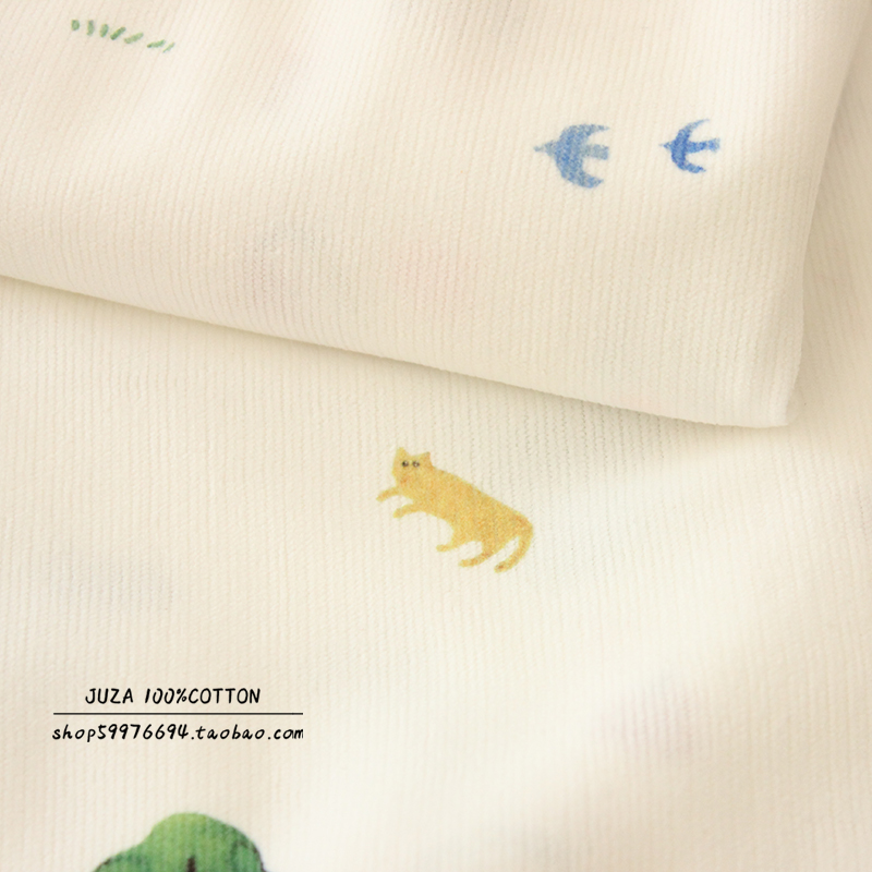 特价韩国灯芯绒手工衣服布料