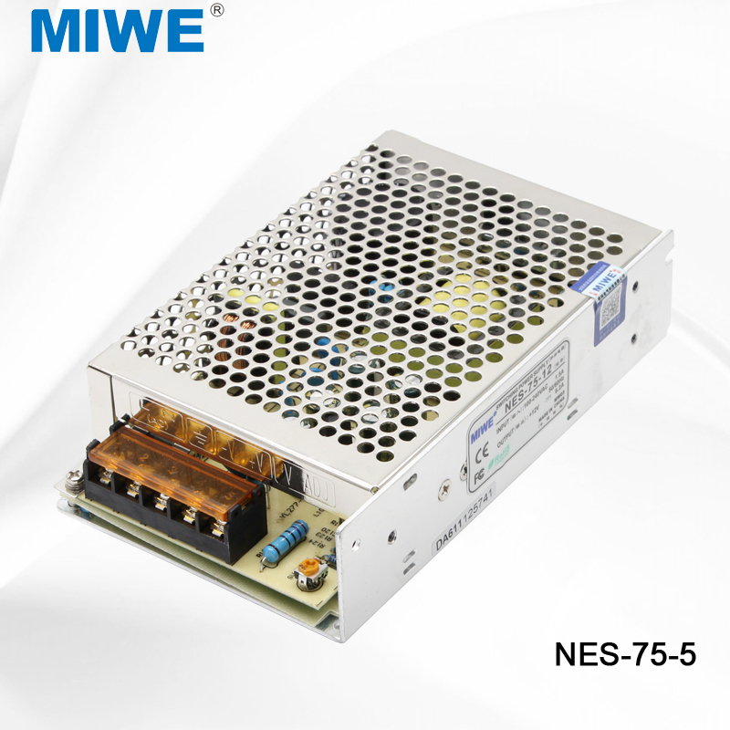 MIWE麦纬电源5V14A NES-75-5LED开关电源5V电源工控电源直流电源