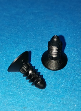 环保尼龙黑色快速螺丝GTS系列,推入式安装旋转退出,快捷安装M3~M8