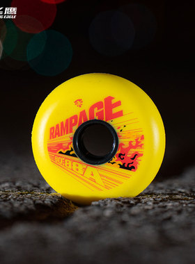 飞鹰轮滑鞋轮子RAMPAGE野街轮平花休闲刷街FSK高弹耐磨橡胶PU轮