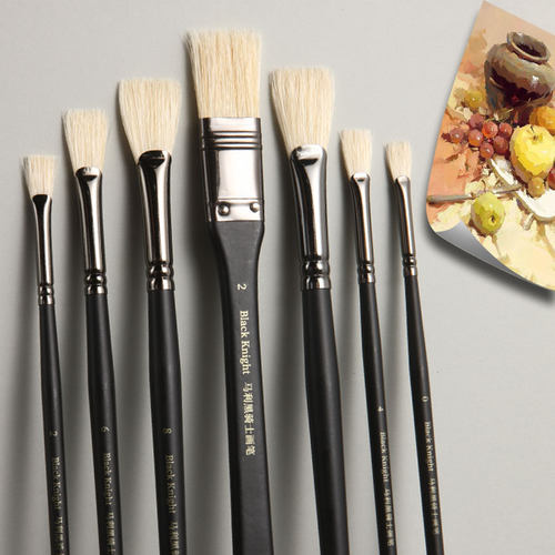 马利牌水粉笔组合猪鬃扇形笔