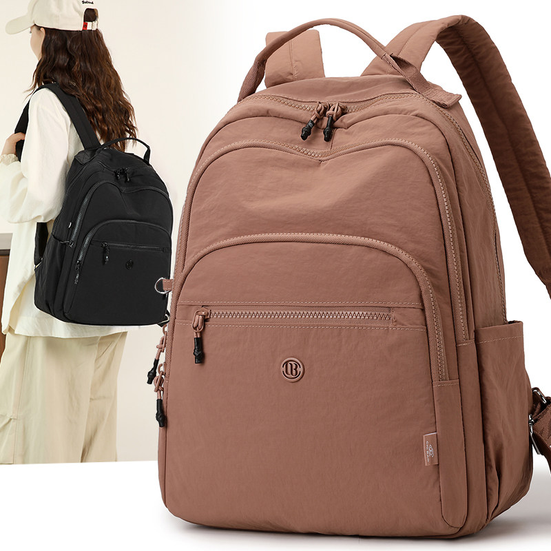 驰豹双肩包女2025新款休闲大容量初中高中书包牛津布中学生男时尚,箱包皮具/热销女包/男包,双肩背包,淘宝优惠券,粉丝福利购,淘宝优惠卷