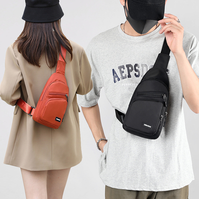 驰豹单肩斜挎包男士女士通用胸包