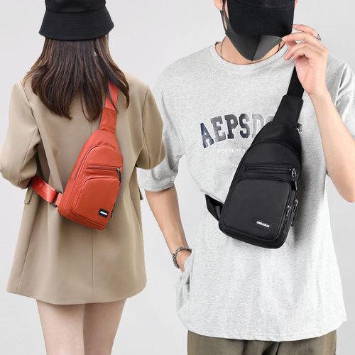 驰豹单肩斜挎包男士女士通用胸包