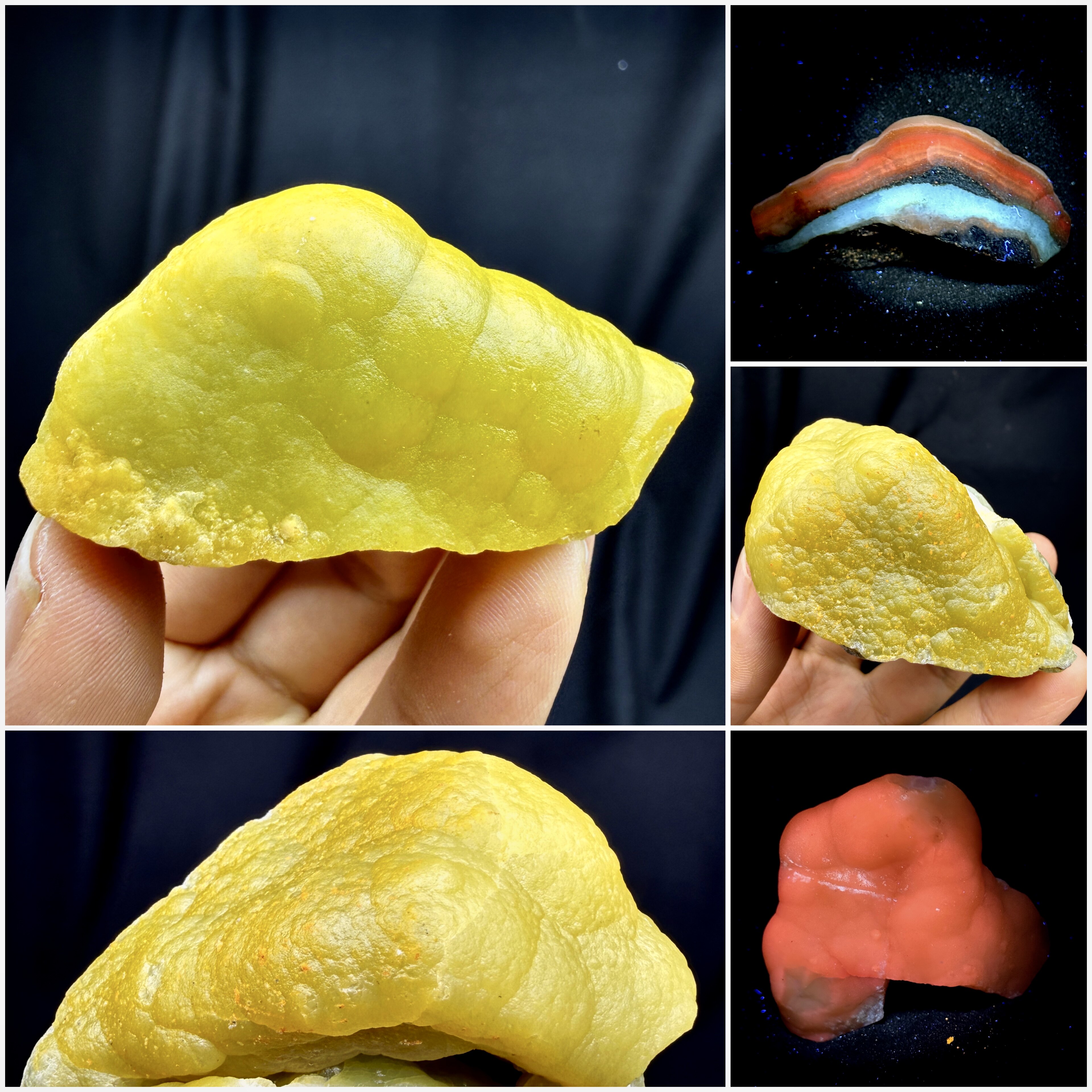 菱锌矿方钠石荧光矿物天然矿物晶体矿石标本摆件教学观赏收藏奇石