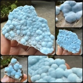 云南 天然矿物晶体矿石标本原石宝石奇石摆件教学 球球状蓝文石