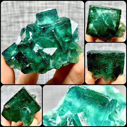 萤石观赏石日光萤石矿物晶体