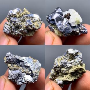 内蒙新品种天然溶蚀方铅矿闪锌矿石榴石水晶方解石铅锌矿金属矿石