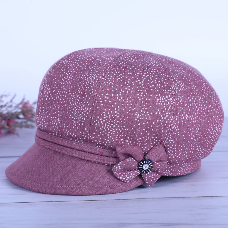 中老年贝雷帽薄款秋季新款