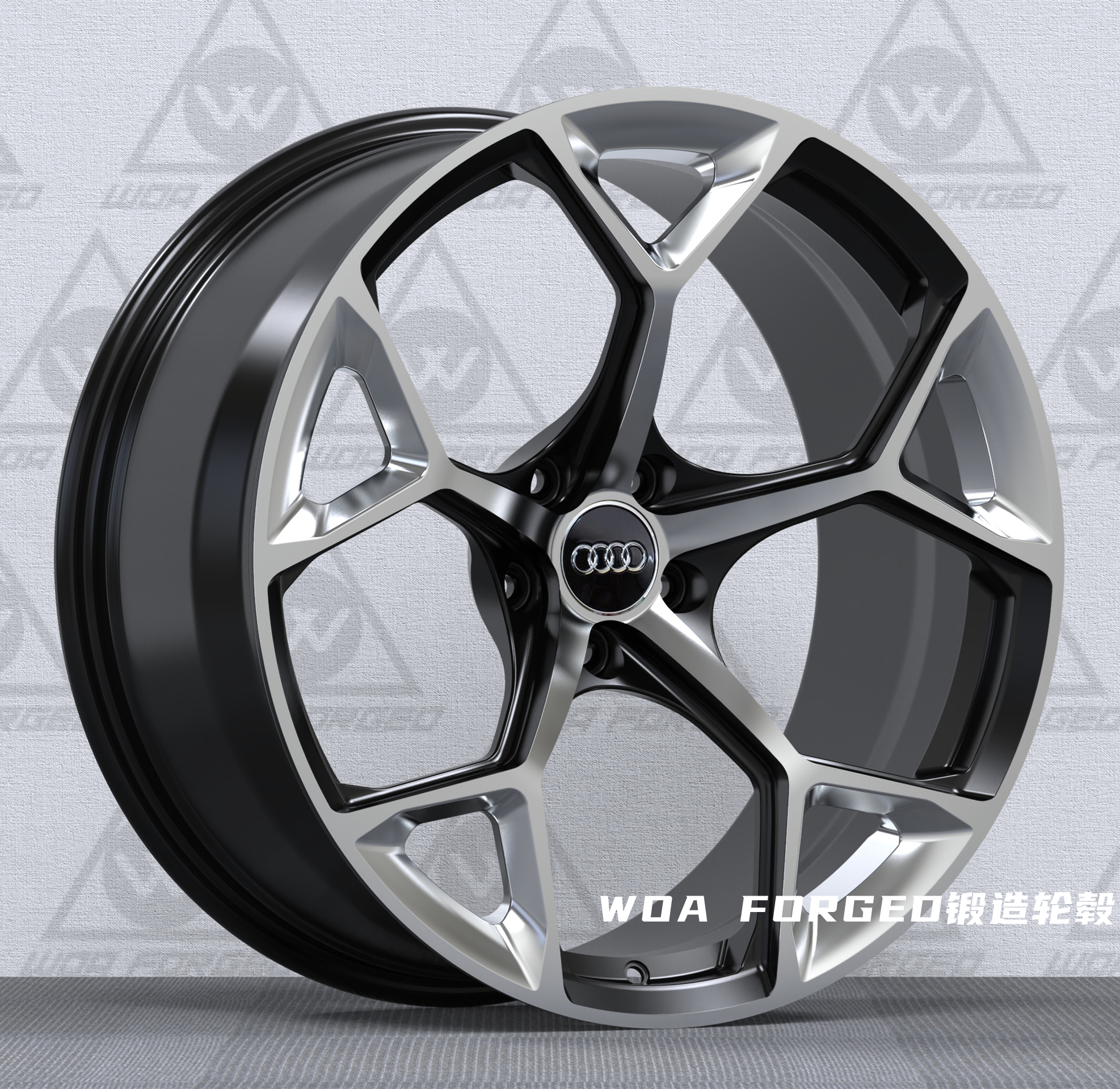 RS4RS5新款轮毂锻造改装定制