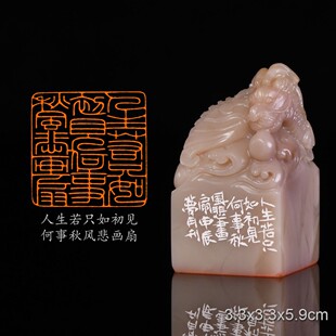 人生若只如初见,何事秋风悲画扇翟梦月手工篆刻成品章写意书法书