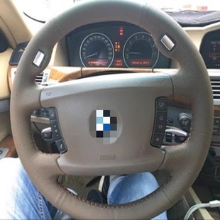 740 750 760手缝专用把套方向盘套全 宝马7系730 A适用050607老款