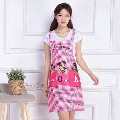 Apron anti-fouling positioning strap sleeveless overalls hom