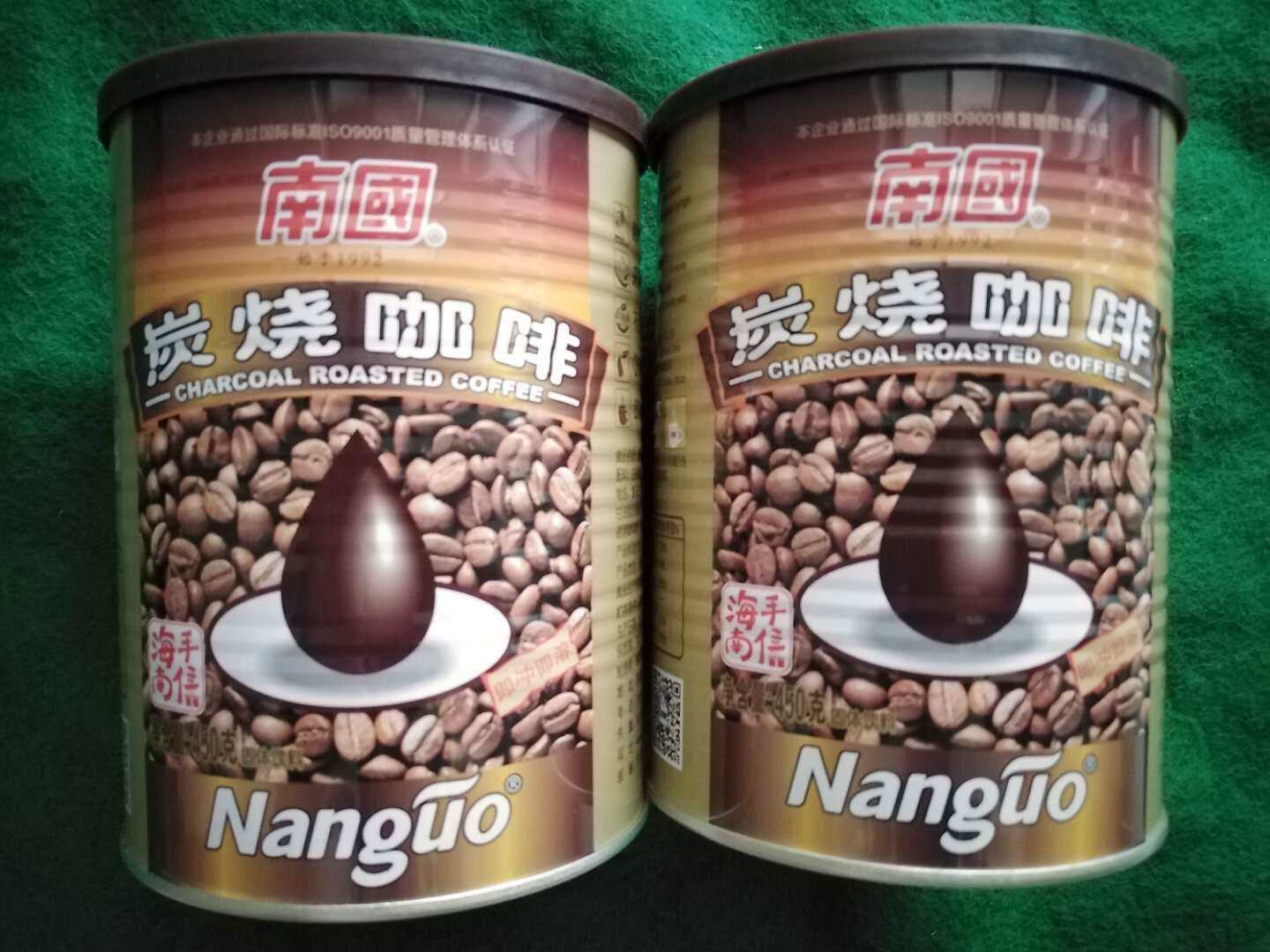 发2罐海南特产南国食品炭烧咖啡兴隆咖啡速溶450g*2罐