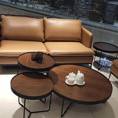 现代简约大理石茶几北欧风小户型沙发边几客厅茶桌子茶台网红轻奢