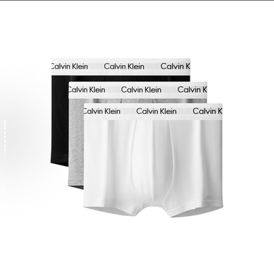 CK25新款男士休闲时尚简约百搭舒适透气平角内裤U2664门店同款