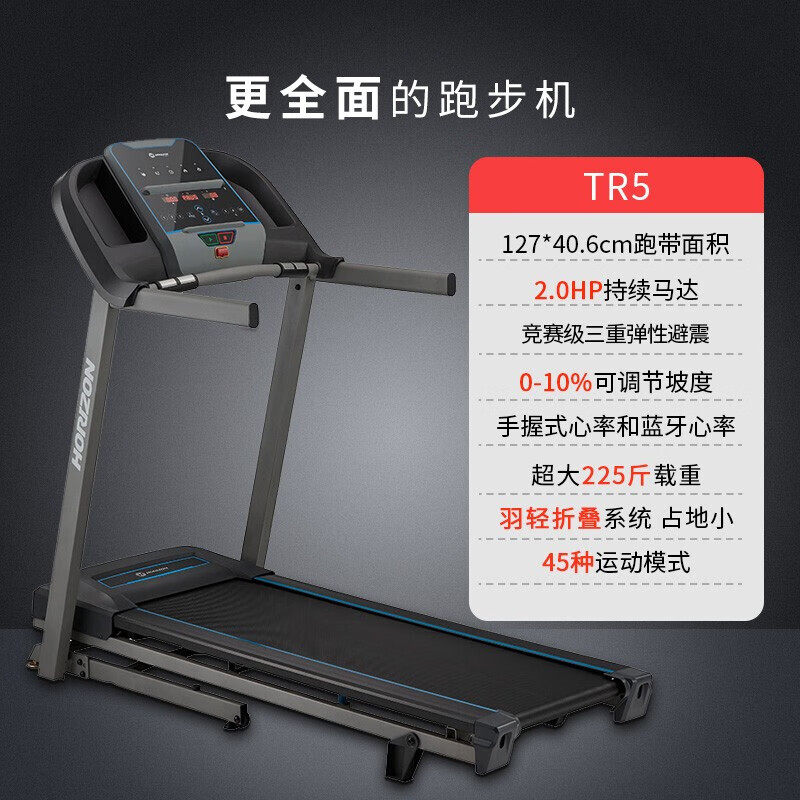 乔山（JOHNSON）家用小型跑步机静音减震可折叠走步机坡（TR5.0）