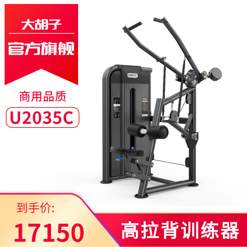 DHZFITNESS厂家直销大胡子运动健身器材U2035C高拉背训练器