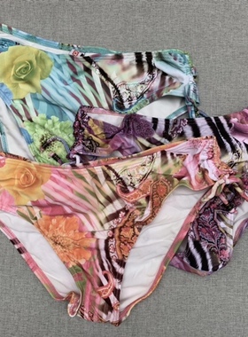 外单杂款花式女装印花泳裤 内有特大码 FA111