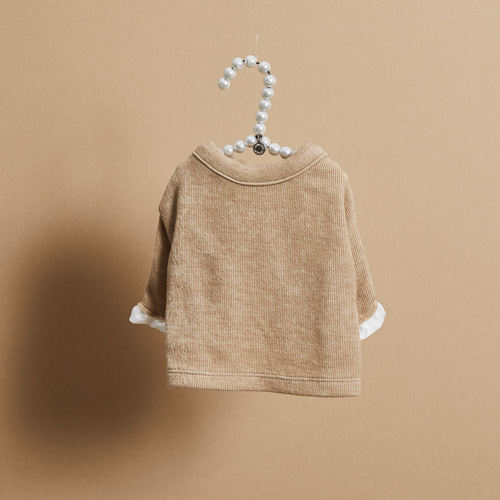 燕子萌宠屋韩国代购louisdog猫狗时尚荷叶边小飞袖上衣小型犬衣服