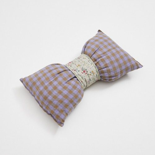 燕子萌宠屋韩国代购louisdog宠物猫狗紫色蝴蝶结枕头