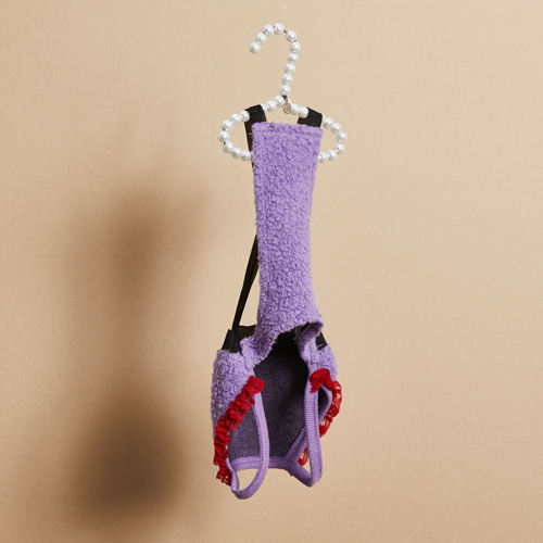 燕子萌宠屋韩国代购louisdog猫狗毛皮绒背带半身裤可爱泰迪背带裤