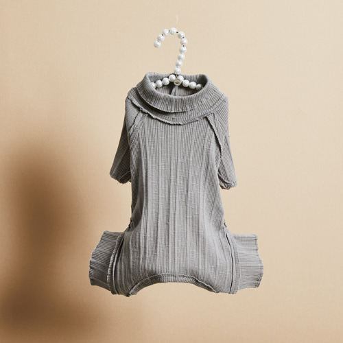 燕子萌宠屋韩国代购louisdog宠物猫狗秋冬保暖小型犬连体四脚裤