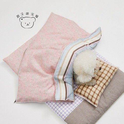 燕子萌宠屋韩国代购louisdog宠物猫狗可拆卸双面鹅绒被子毯子