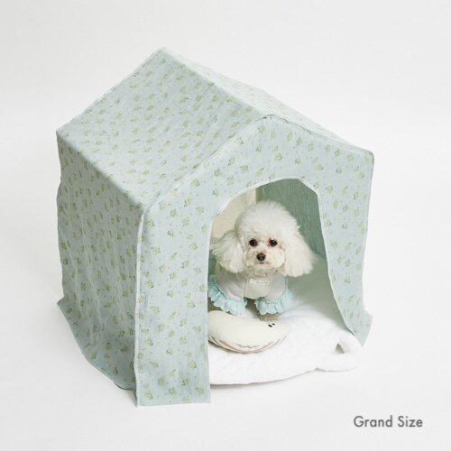 燕子萌宠屋韩国代购 louisdog宠物猫狗窝印花双面盖布小房子