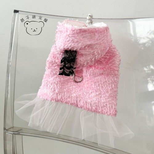 现货/燕子萌宠屋韩国代购louisdog宠物外套胸背魔术贴连帽外套