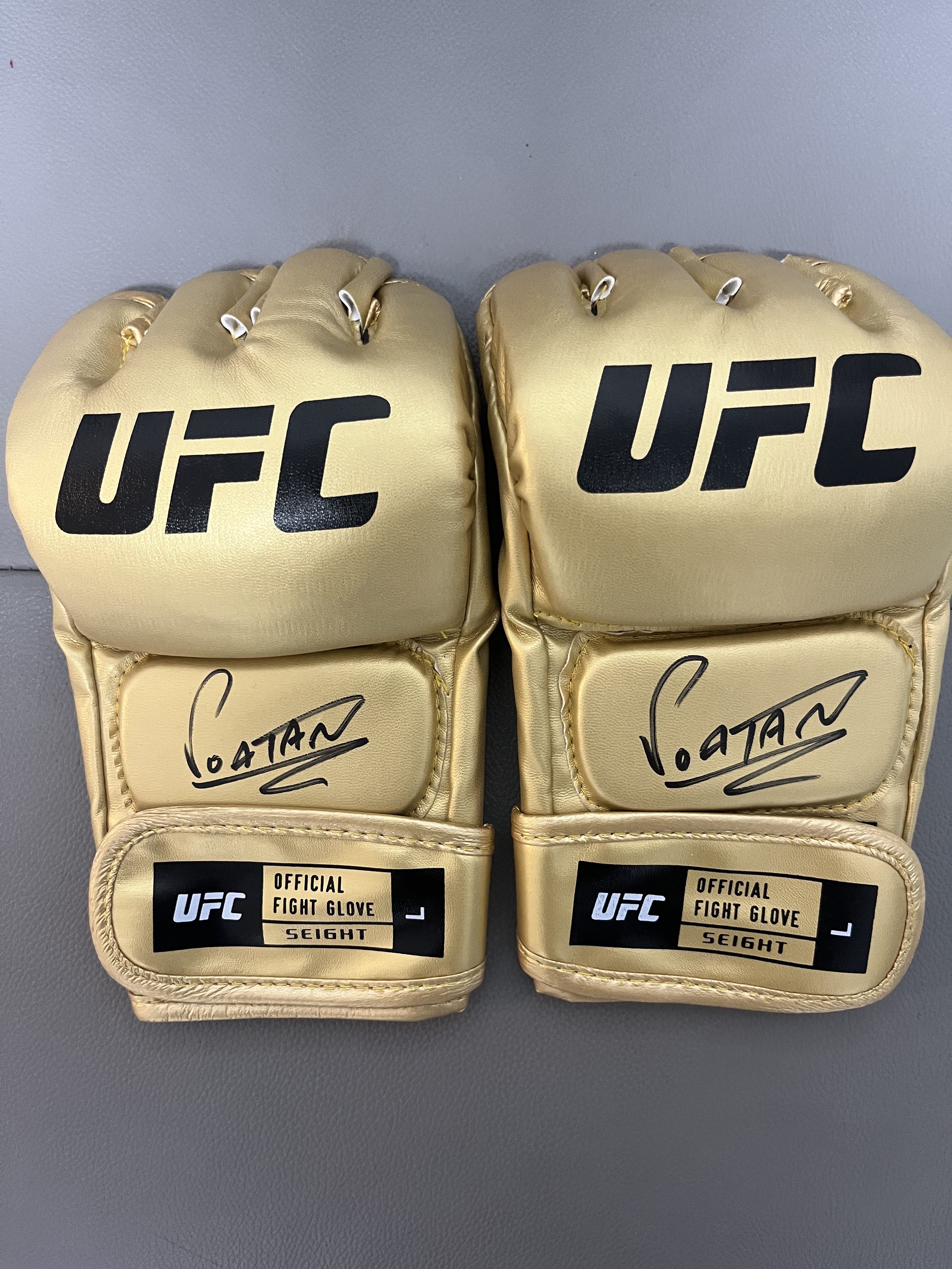 佩雷拉亲笔签名拳套 ufc拳套