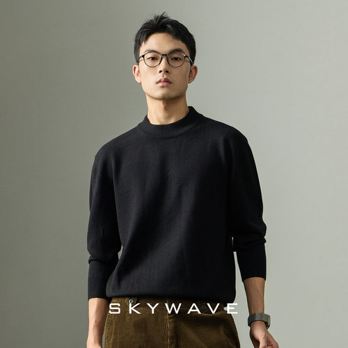 高端柔软舒适合身干练毛衣打底衫