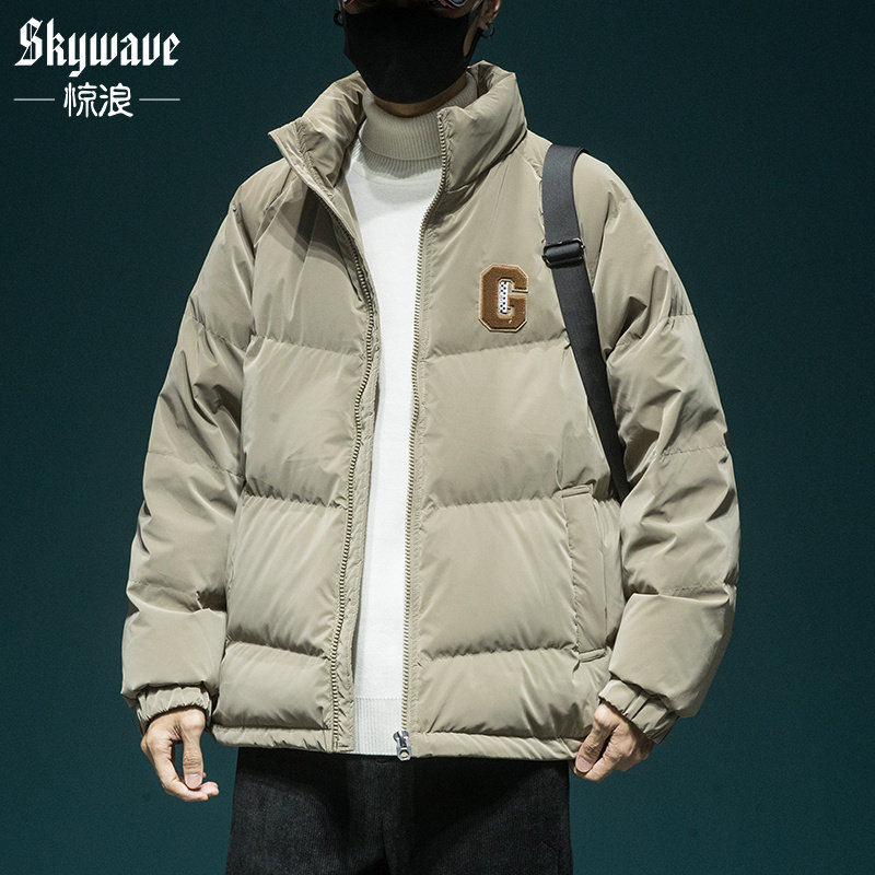 美式宽松休闲常规羽绒服潮牌立领