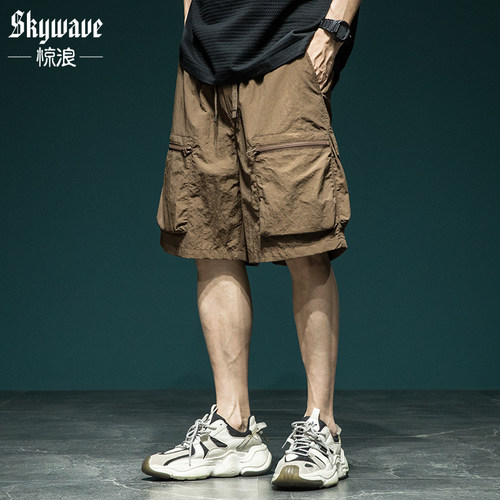 夏季冰丝工装短裤男夏季薄款