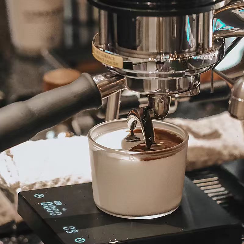 ins博主同款早餐拿铁黑咖啡杯牛奶水杯简约冰美式玻璃杯冷饮杯