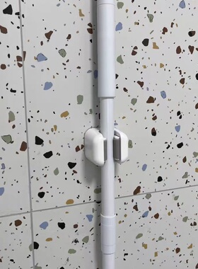 拖把挂钩挂架免打孔壁挂卫生间拖布收纳架浴室门后固定卡扣扫把夹