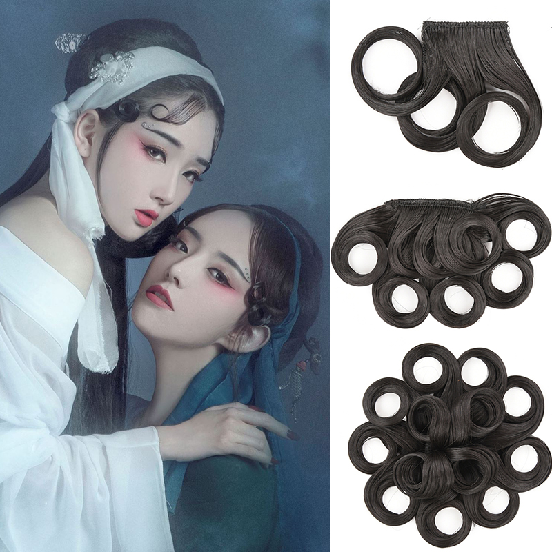 小青蛇鬓角戏曲舞蹈化妆定型假发