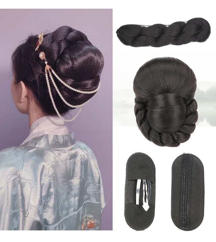 后脑勺襦裙cos唐制碗垫古装假发