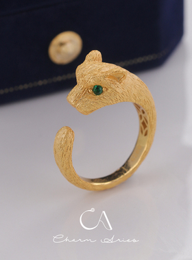 女S925银复古小众轻奢戒指