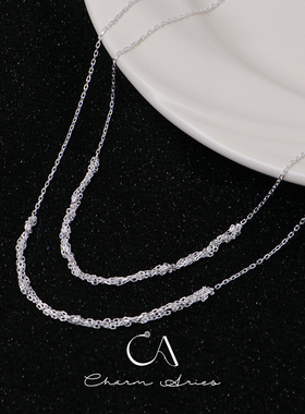 S925银毛衣链女欧美个性项链