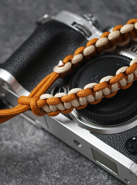 美然适用索尼A7C2/a6700相机腕带快拆富士XT50/XT4/XT30微单手绳佳能R50/尼康Z30/理光GR3单反编织复古手腕带