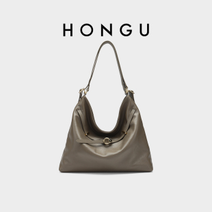 红谷女包真皮时尚托特包HOBO包单肩腋下包多功能双肩包H5156939